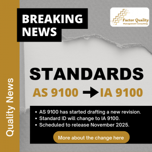 AS9100 changes to IA9100